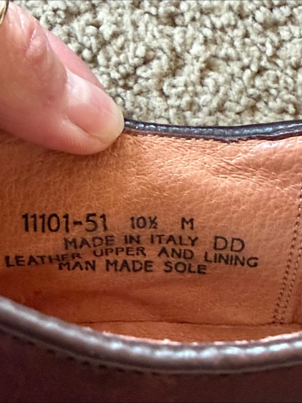 Florsheim @ ease Two-tone Brown Leather Oxford Brogue Saddle Shoe Mens 10.5 M